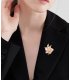 XSB252 - Elegant Camellia Pearl Brooch